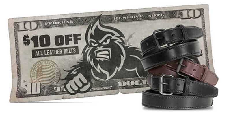 Bigfoot Gun Belts Limited-Time Discount on Entire Gun Belt Series - ArmsVault