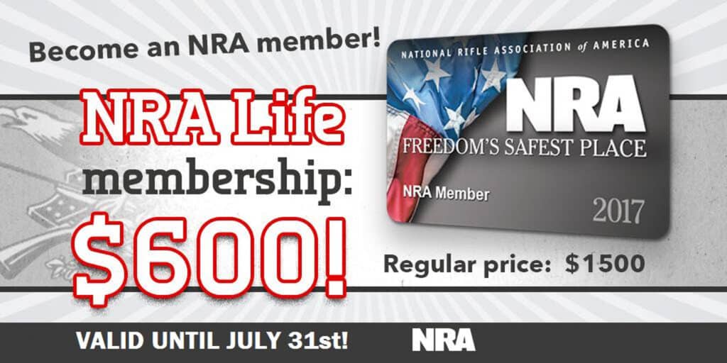 NRA Life Membership Discount ArmsVault