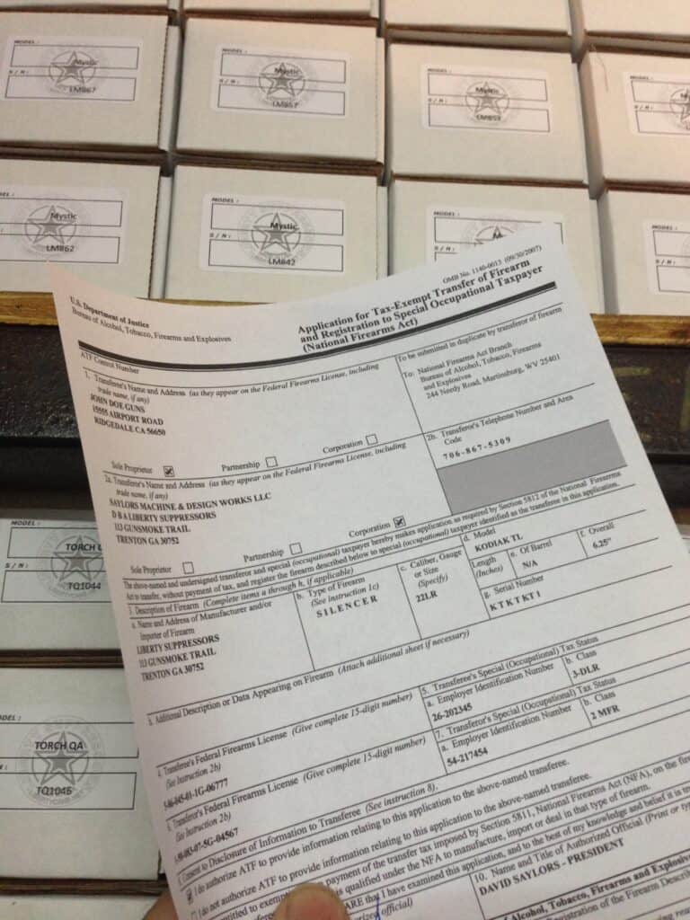Liberty Suppressors - ATF eForm System