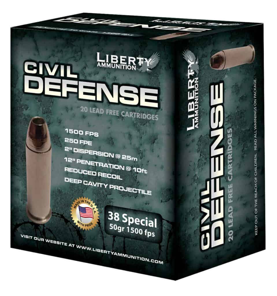 Liberty Ammunition .38 Special Civil Defense Ammo