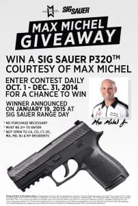 Max Michel Sig Sauer P320 Carry Giveaway