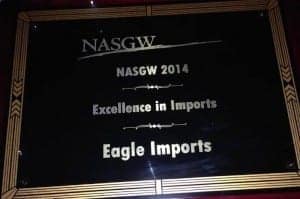 Eagle Imports NASGW Award