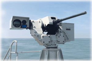 FN Herstal Sea deFNder Remote Weapon Station equipped with .50 cal FN M2HB QCB Machine Gun