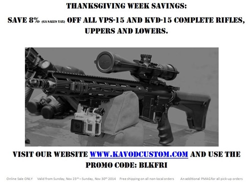 Kavod Custom Thanksgiving Week Savings