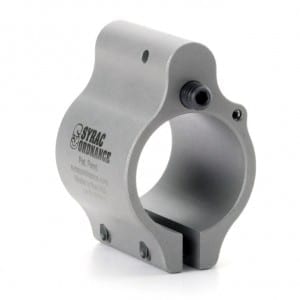 Adjustable Low Pro Clamp-On AR Gas Block - Stainless Steel