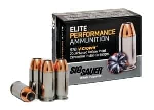 Sig Sauer Elite Performance V-Crown Jacketed Hollow Point