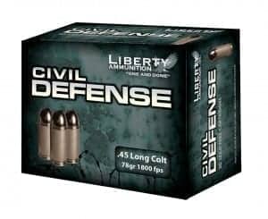 Liberty Ammunition Civil Defense 45 Long Colt Ammo