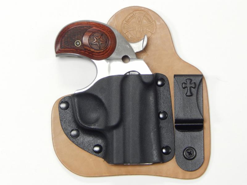 Bond Arms Derringer shown in a CrossBreed Holsters Appendix Carry