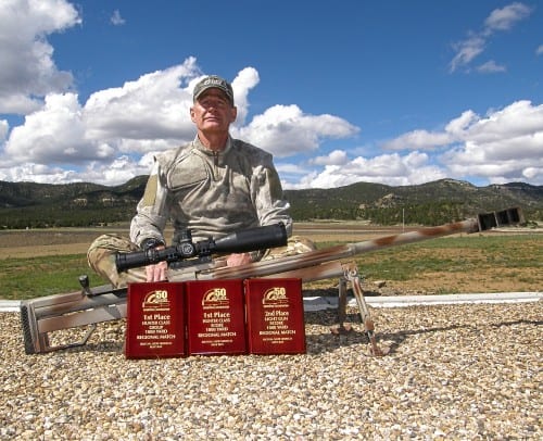 Walter Wilkinson at Fifty Caliber Shooters Association Spring Regional Match