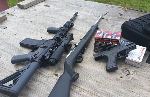 Ruger 10-22 and VPS-15 with Samson Magnifier and Aimpoint Pro