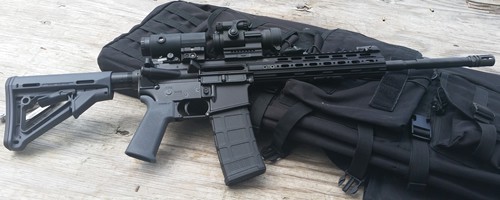 VPS-15 with Samson Magnifier and Aimpoint PRO