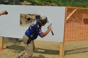 Larry Houck at USPSA Area 7 with FNS-9 Longslide