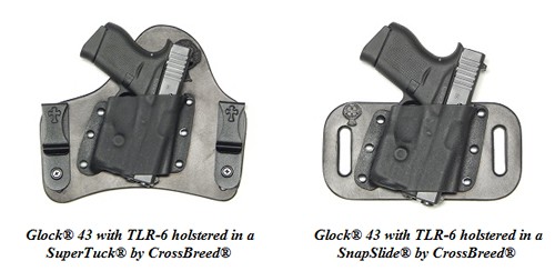 CrossBreed Holsters for Glock 42 and Glock 43 with Streamlight TLR-6