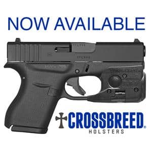 CrossBreed Holsters for Glock 42 and Glock 43 with Streamlight TLR-6