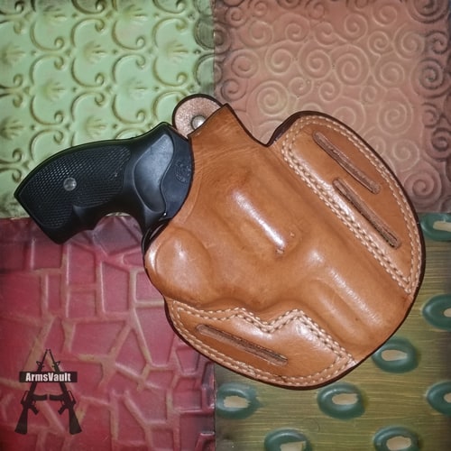 Taurus 357 Magnum in Bianchi Leather Holster