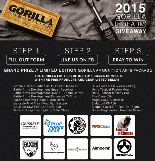 Gorilla Ammunition Firearms Package Givaway