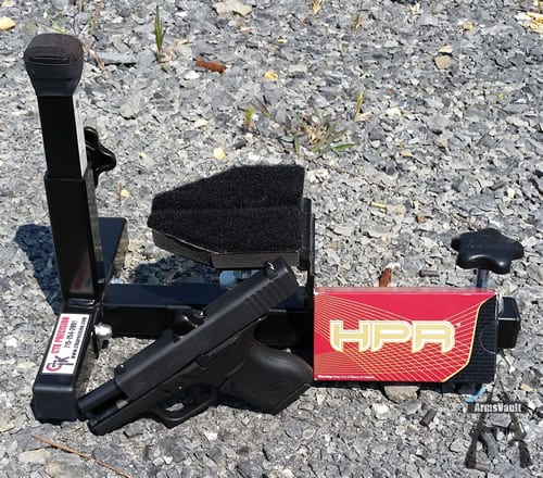 Glock 43 with HPR 9mm 115gr TMJ Ammo