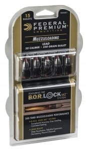 Federal Premium BOR Lock Lead Muzzleloader Bullet