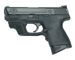 Smith Wesson Compact Pistol with Green Crimson Trace Laserguard Sights