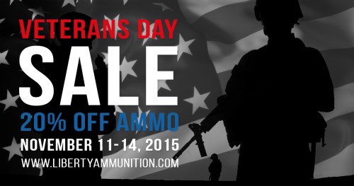 Liberty Ammunition Veterans Day Sale