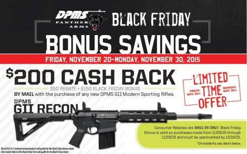 DPMS Black Friday Rebate