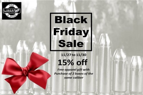 Liberty Ammunition Black Friday and Cyber Monday Sale