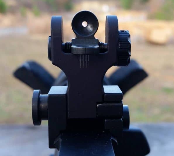 Samson Quick Flip Rear Sight on Windham AR-15