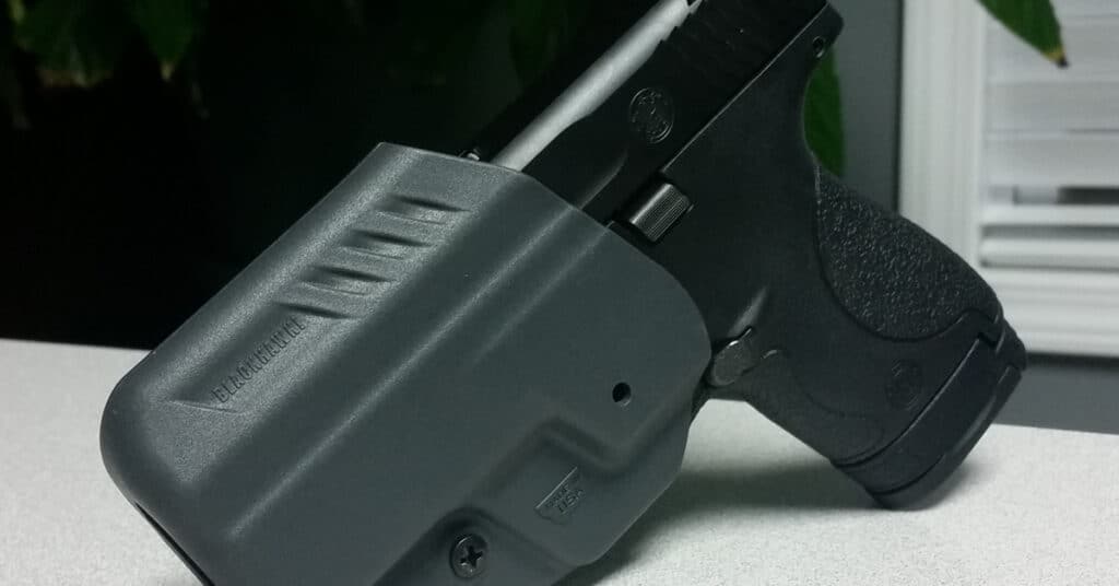 Smith and Wesson Shield in Blackhawk Holster - Carrying a Gun at Work