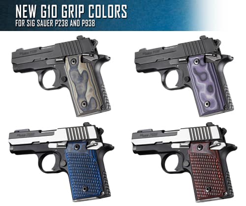 Hogue G-10 Grips for Sig Sauer P238 and P938