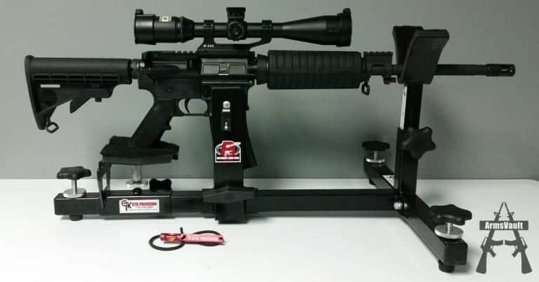 Windham SRC with Nikon M-223 Riflescope on P3 Ultimate Gun Vise