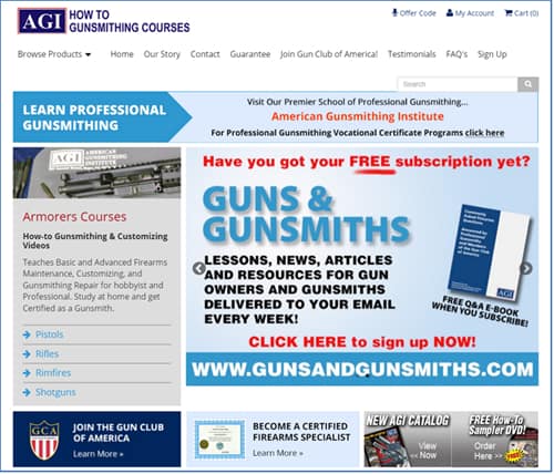 American Gunsmithing Institute Website