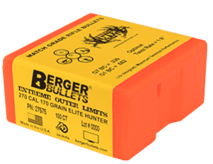 Berger Bullets 270 Cal 170 gr EOL Elite Hunter Bullets