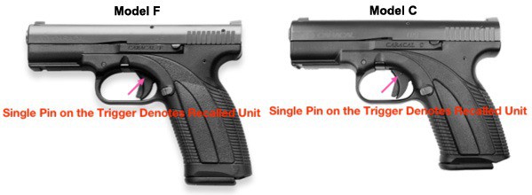 Caracal Pistol Recall