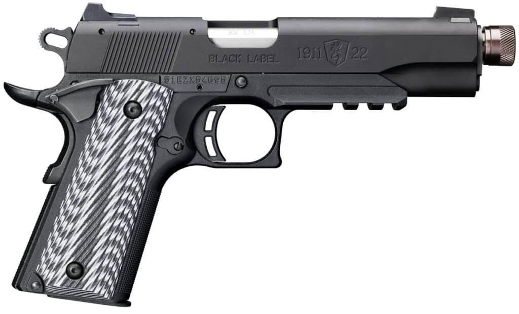 Browning Black Label 1911-22 Full Size Suppressor Ready with Rail