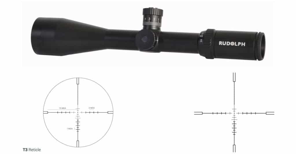 Rudolph Optics Tactical T1 6-24x50 T3 - with Reticle