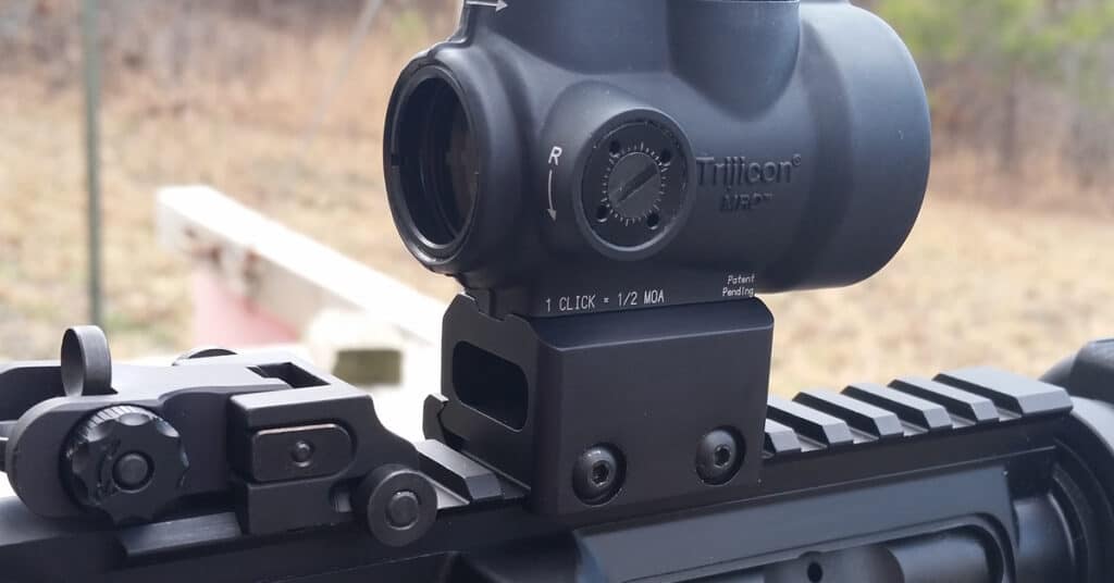 Trijicon MRO and Samson Quick Flip Rear Sight