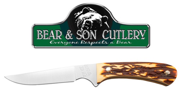 Bear and Son Cutlery 751 Stag Delrin Bird and Trout Knife