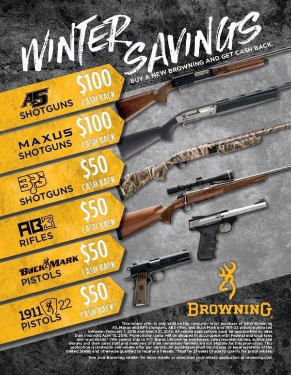 Browning Rebate