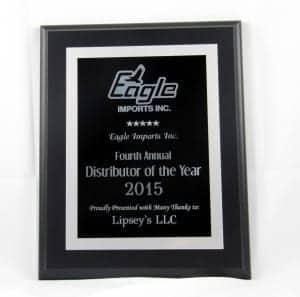 Eagle Imports Distributor of the Year Award - Lipseys