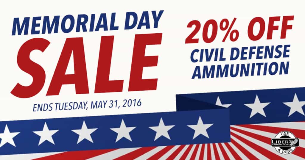 Liberty Ammunition Memorial Day Sale