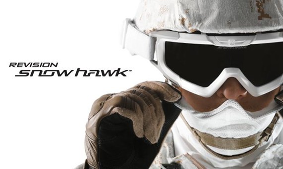 Revision SnowHawk Cold Weather Goggle in Arctic White