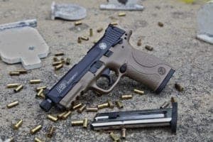 Smith Wesson MP22 Compact Pistol in Cerakote FDE Finish