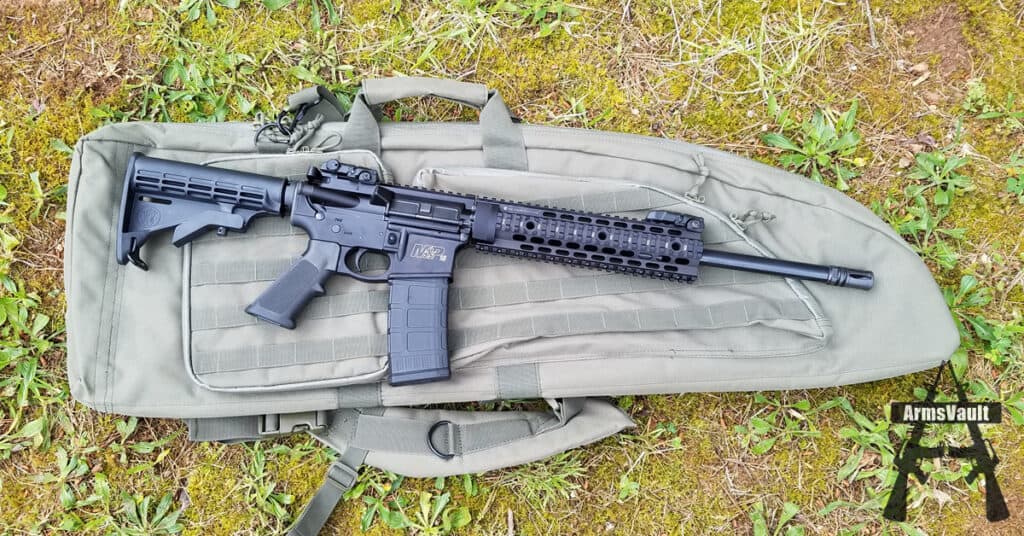 Smith and Wesson MP15T and Voodoo Tactical Drag Bag