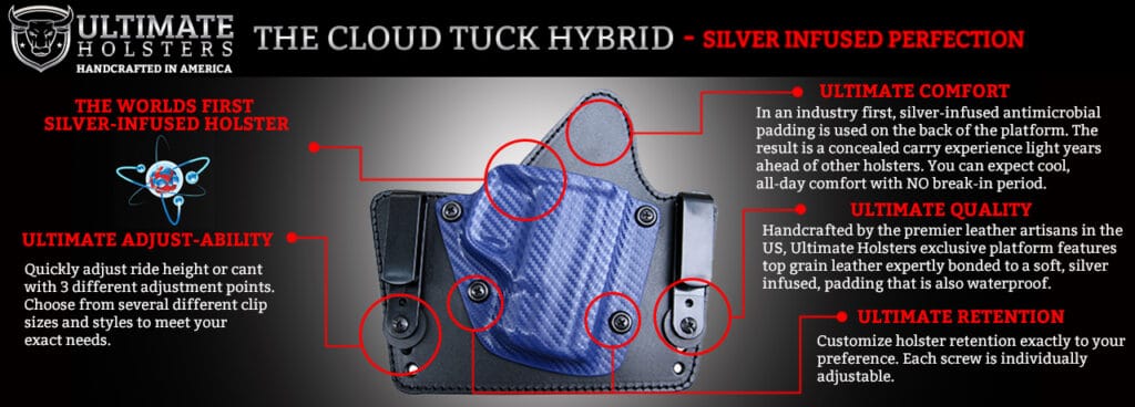 Ultimate Holsters Cloud Tuck Silver Infused Holsters