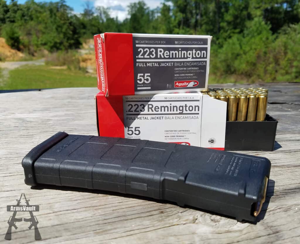 Aguila 223 Remington 55gr FMJ Ammo Glamour Shot