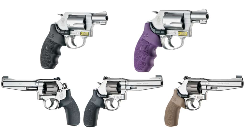 Hogue Laser Enhanced Grips for Smith and Wesson Revolvers