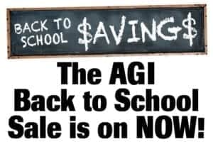 AGI Back to School Sale