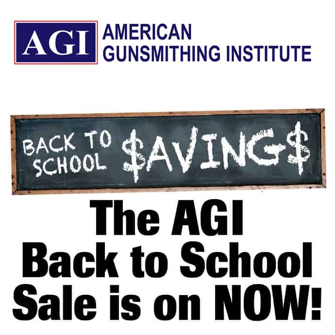 American Gunsmithing Institute Back to School Sale