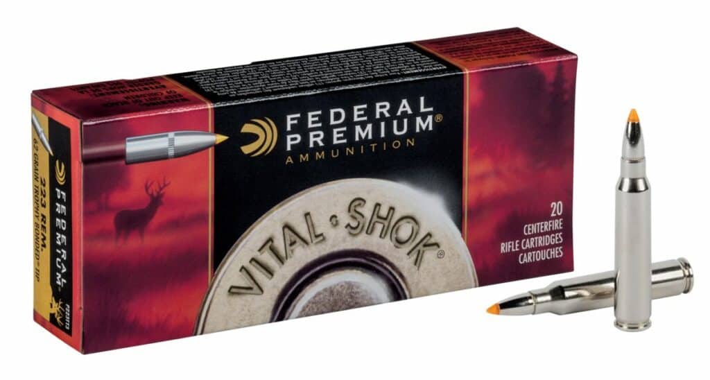 Federal Premium Vital-Shok Trophy Bonded Tip 223 Rem