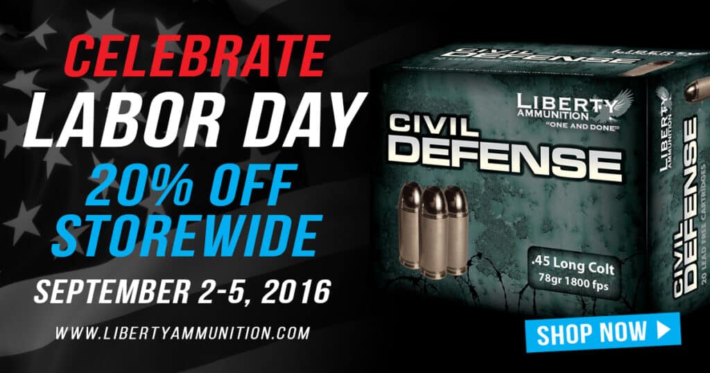 Liberty Ammunition Labor Day Sale